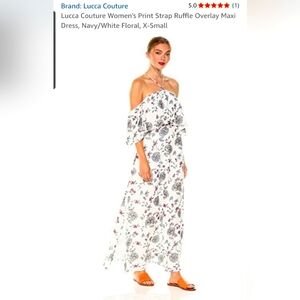 Lucca Couture Off Shoulder Maxi Dress XS